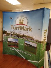 turfmark curved tradeshow stand